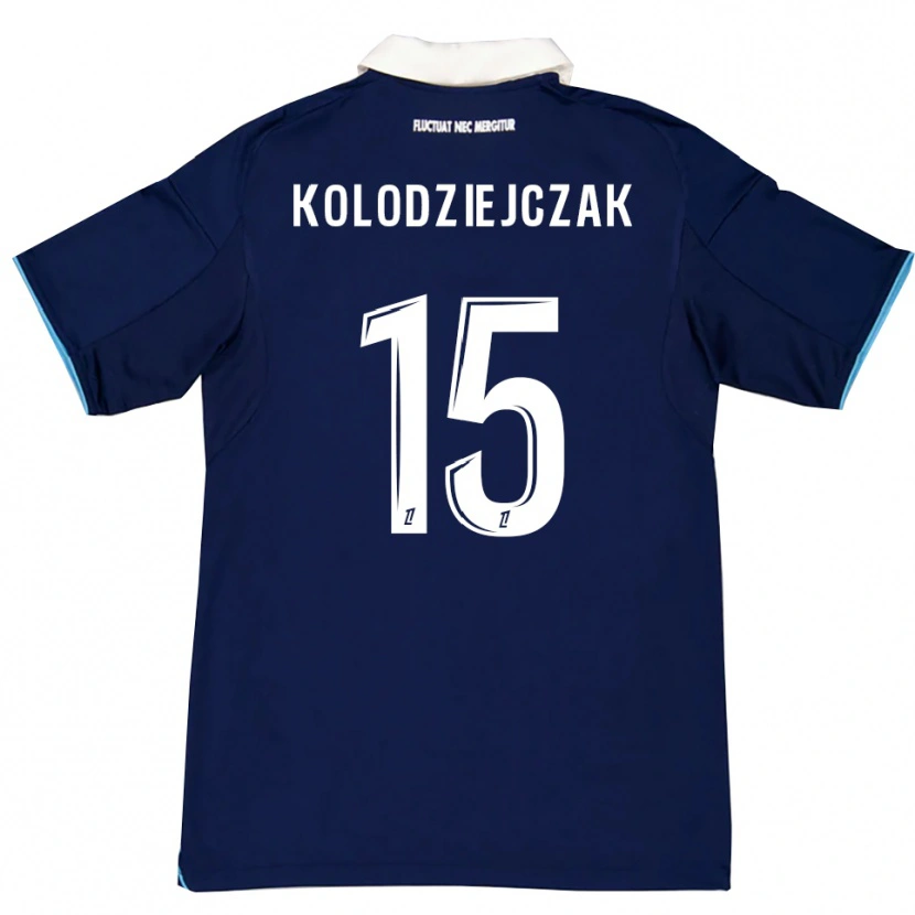 Danxen Dětské Timothée Kolodziejczak #15 Tmavě Modrá Bílá Domů Hráčské Dresy 2025/26 Dres