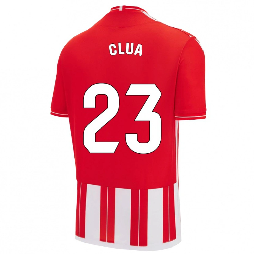 Danxen Dětské Selvi Clua #23 Červená Bílá Domů Hráčské Dresy 2025/26 Dres