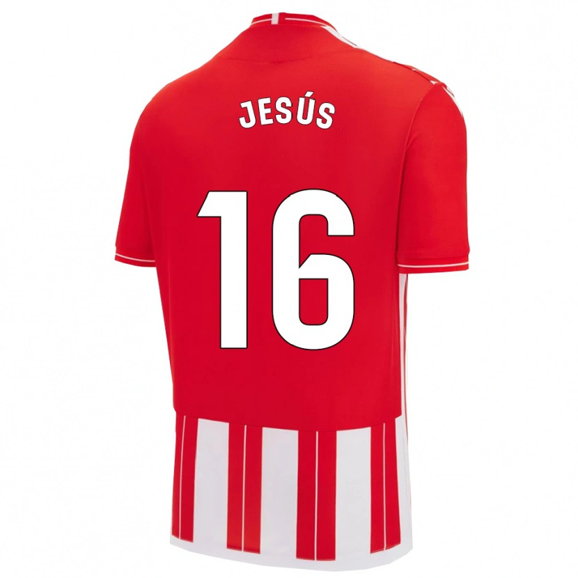 Danxen Dětské Antonio Jesús #16 Červená Bílá Domů Hráčské Dresy 2025/26 Dres