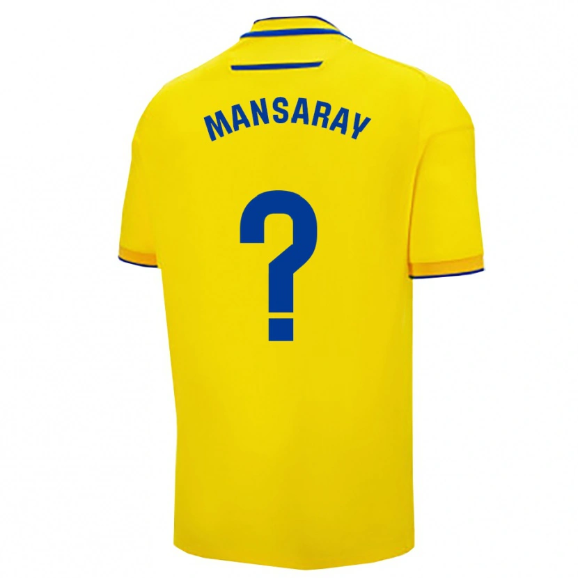 Danxen Dětské Hamza Mansaray #0 Žlutá Tmavě Modrá Domů Hráčské Dresy 2025/26 Dres