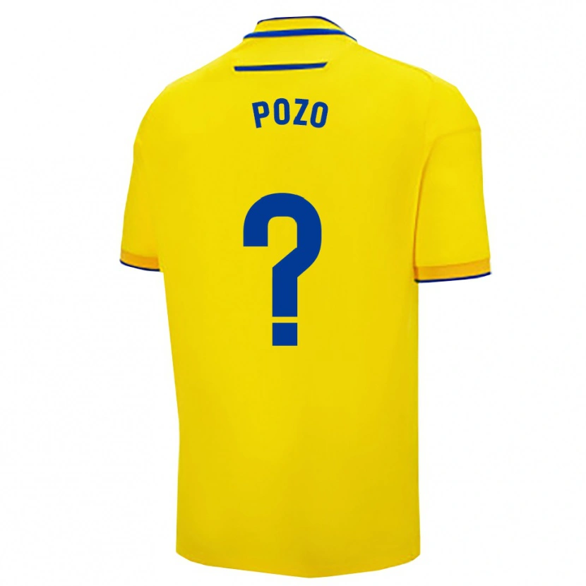 Danxen Dětské Nicholas Pozo #0 Žlutá Tmavě Modrá Domů Hráčské Dresy 2025/26 Dres