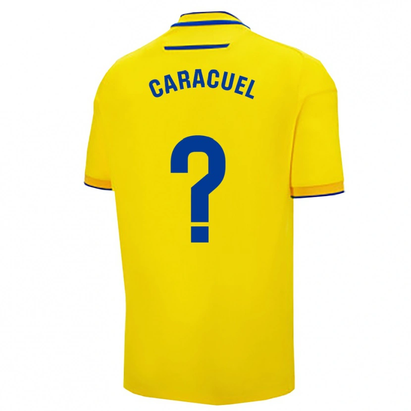 Danxen Dětské Toni Caracuel #0 Žlutá Tmavě Modrá Domů Hráčské Dresy 2025/26 Dres