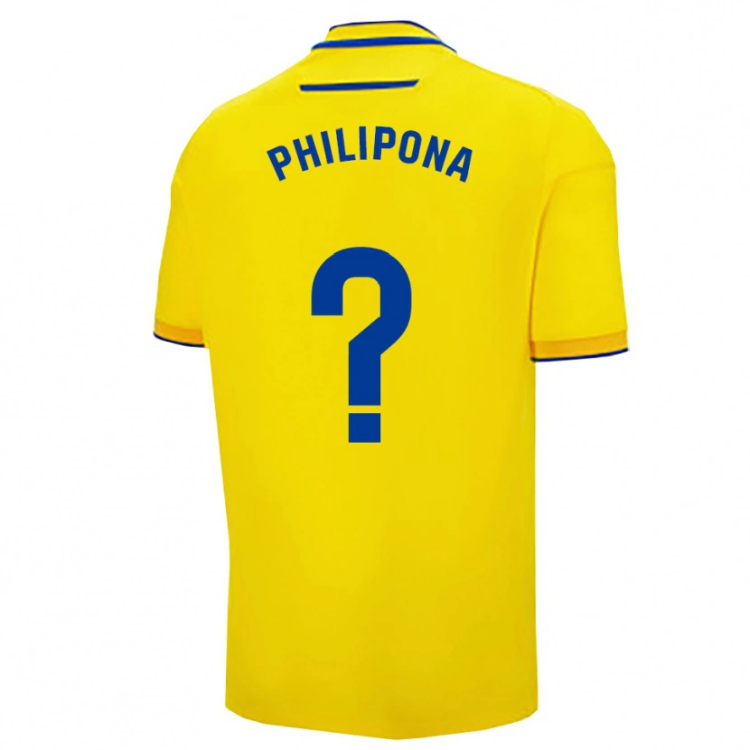 Danxen Dětské Noé Philipona #0 Žlutá Tmavě Modrá Domů Hráčské Dresy 2025/26 Dres