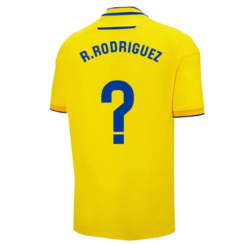 Danxen Dětské Ramón Rodríguez #0 Žlutá Tmavě Modrá Domů Hráčské Dresy 2025/26 Dres