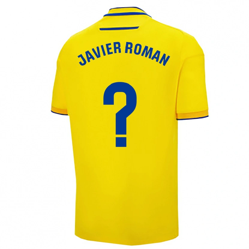 Danxen Dětské José Javier Román #0 Žlutá Tmavě Modrá Domů Hráčské Dresy 2025/26 Dres