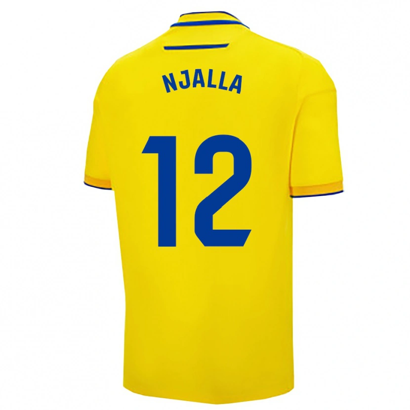 Danxen Dětské Nico Njalla #12 Žlutá Tmavě Modrá Domů Hráčské Dresy 2025/26 Dres