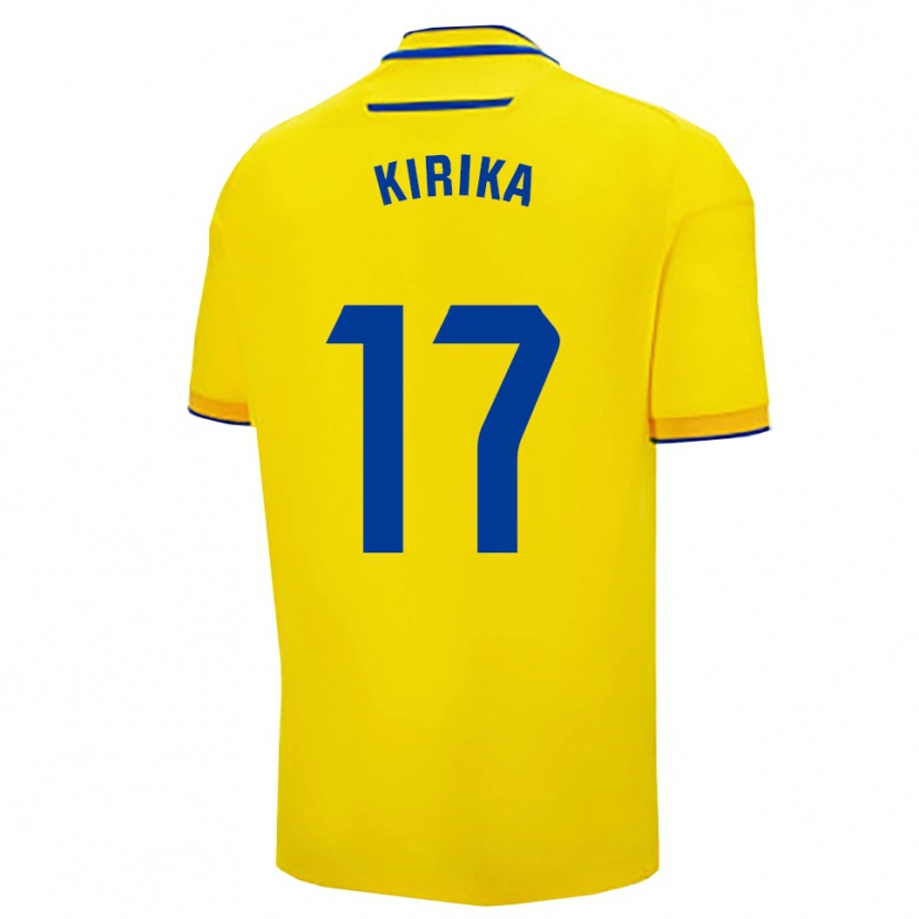 Danxen Dětské Ana Ramirez Brenes #17 Žlutá Tmavě Modrá Domů Hráčské Dresy 2025/26 Dres