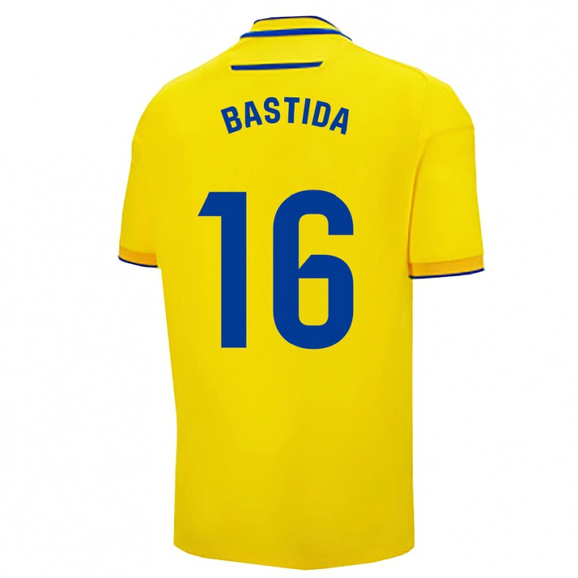 Danxen Dětské Álvaro Bastida #16 Žlutá Tmavě Modrá Domů Hráčské Dresy 2025/26 Dres