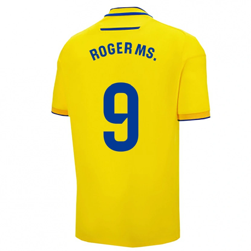 Danxen Dětské Roger Martí #9 Žlutá Tmavě Modrá Domů Hráčské Dresy 2025/26 Dres