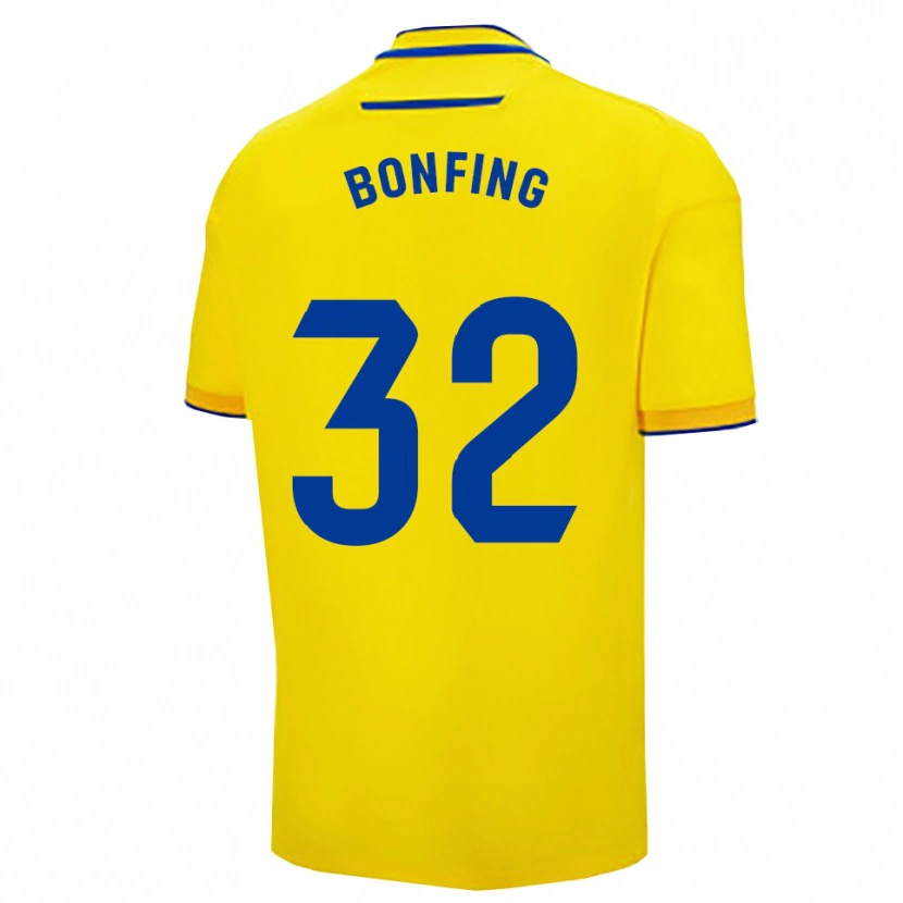 Danxen Dětské Boubacar Bonfing #32 Žlutá Tmavě Modrá Domů Hráčské Dresy 2025/26 Dres