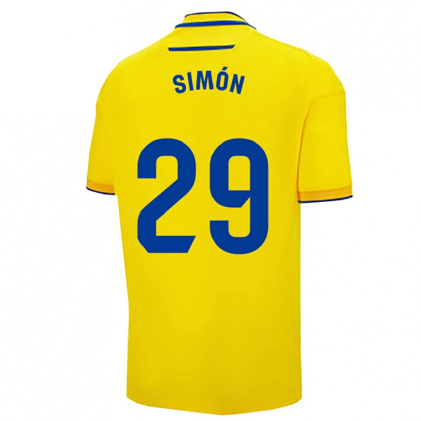 Danxen Dětské Luis Simón #29 Žlutá Tmavě Modrá Domů Hráčské Dresy 2025/26 Dres