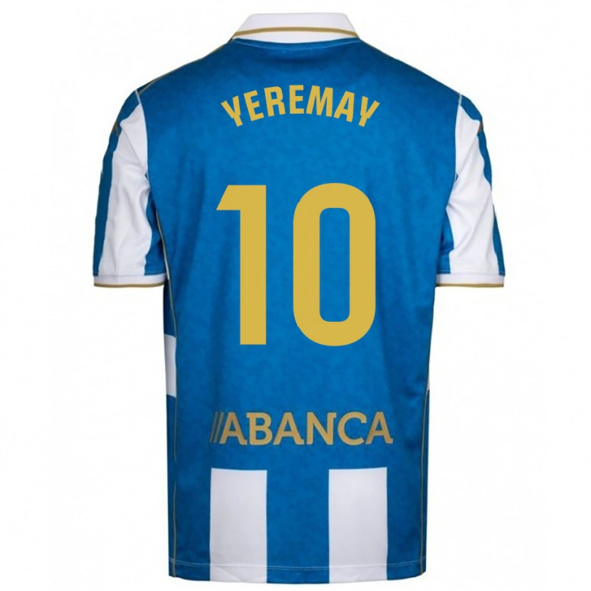 Danxen Dětské Yeremay Hernández #10 Bílá Modrá Domů Hráčské Dresy 2025/26 Dres