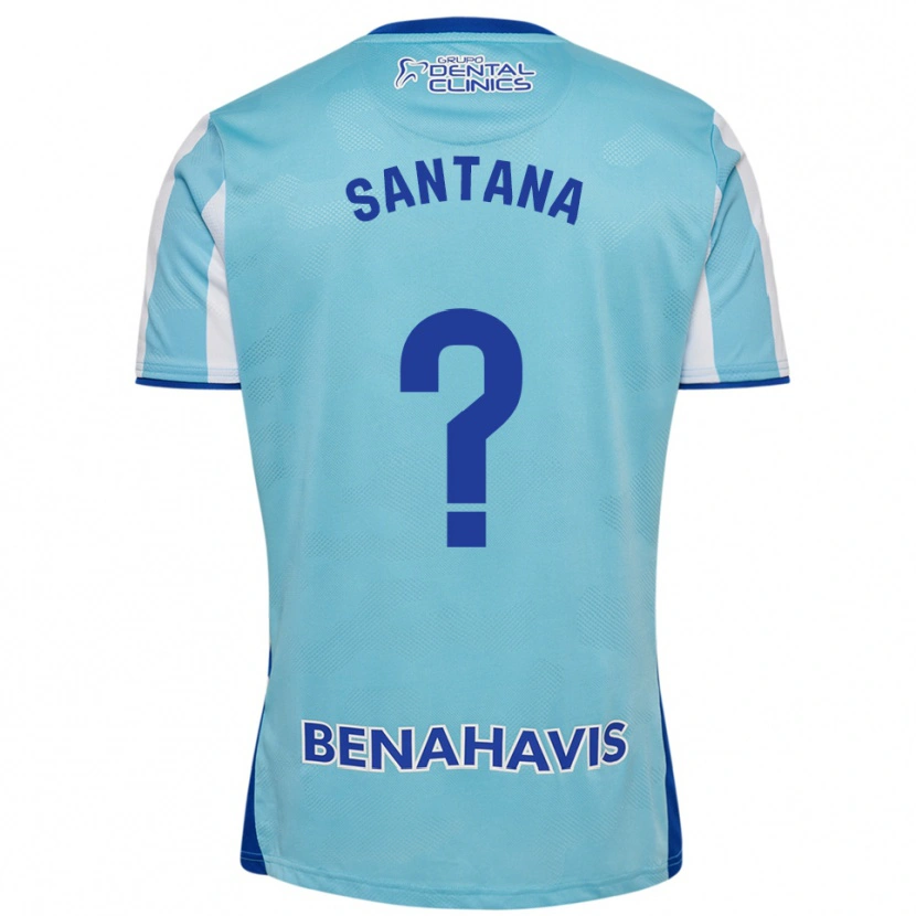 Danxen Dětské Vinícius Santana #0 Nebesky Modrá Bílá Domů Hráčské Dresy 2025/26 Dres
