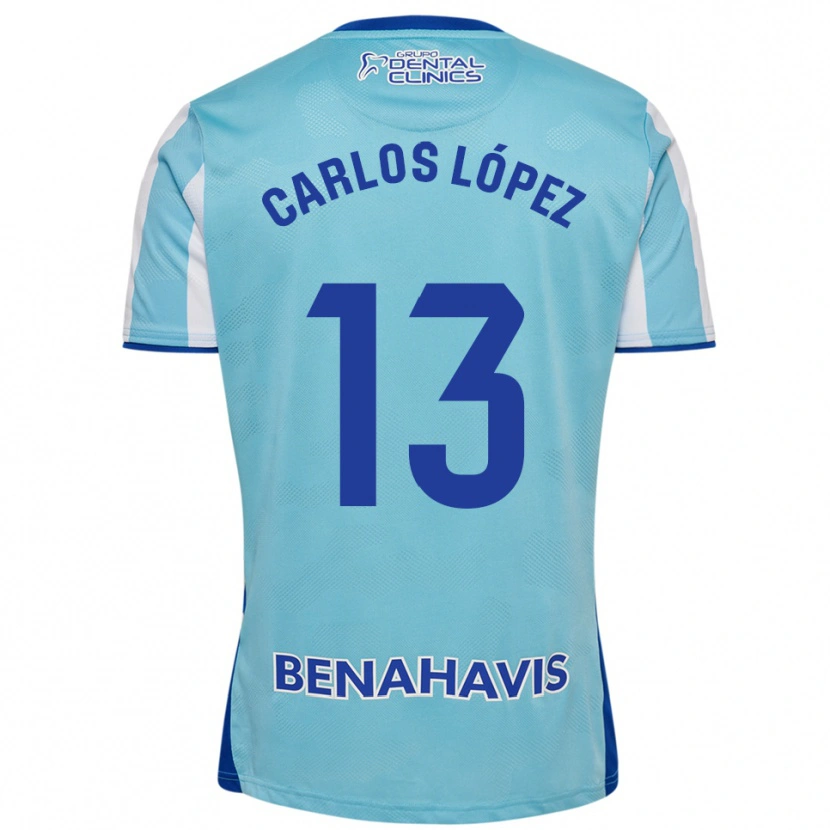 Danxen Dětské Carlos López #13 Nebesky Modrá Bílá Domů Hráčské Dresy 2025/26 Dres