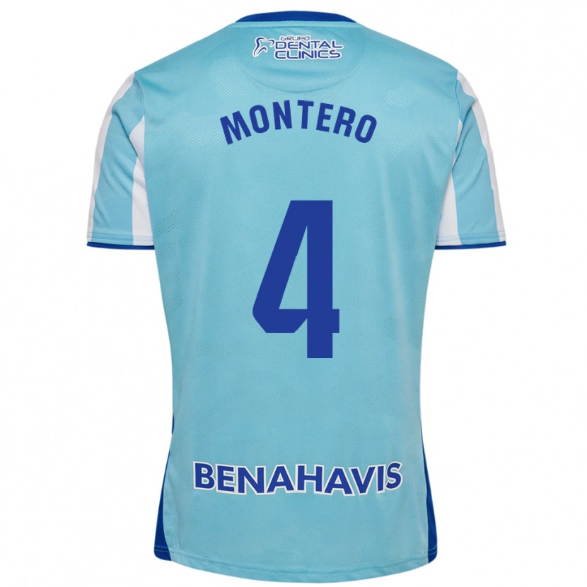 Danxen Dětské Javi Montero #4 Nebesky Modrá Bílá Domů Hráčské Dresy 2025/26 Dres