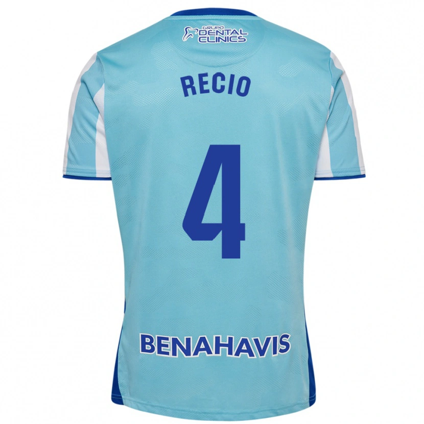 Danxen Dětské Ángel Recio #4 Nebesky Modrá Bílá Domů Hráčské Dresy 2025/26 Dres