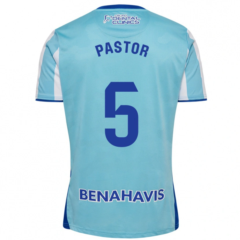 Danxen Dětské Álex Pastor #5 Nebesky Modrá Bílá Domů Hráčské Dresy 2025/26 Dres