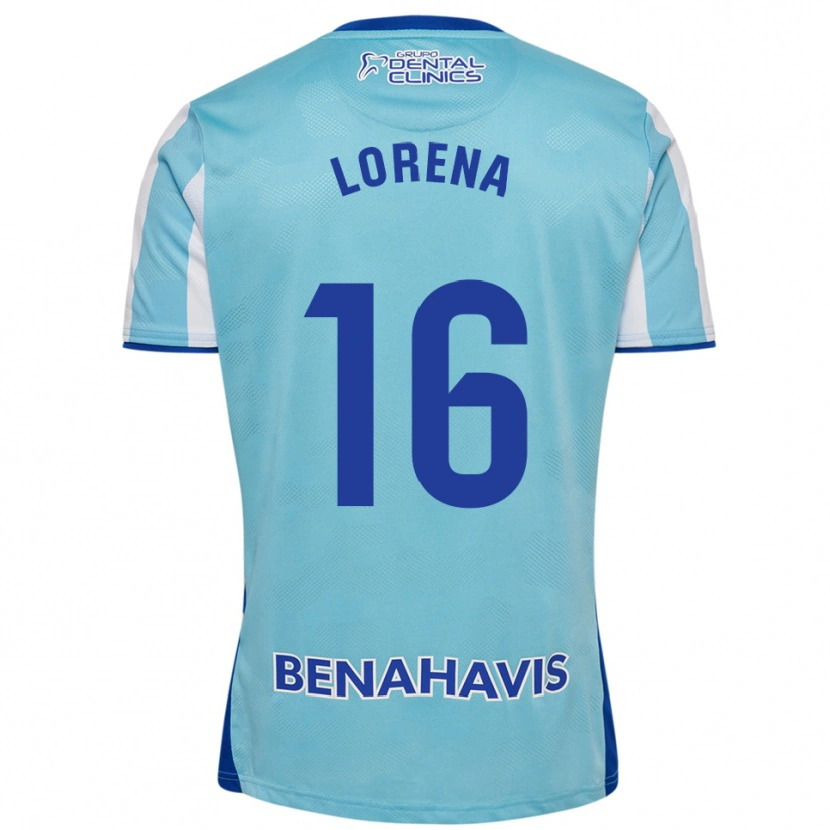 Danxen Dětské Lorena Herrera De Miguel #16 Nebesky Modrá Bílá Domů Hráčské Dresy 2025/26 Dres