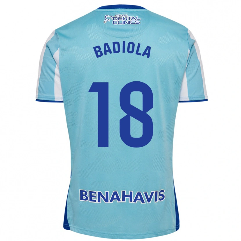 Danxen Dětské Ibon Badiola #18 Nebesky Modrá Bílá Domů Hráčské Dresy 2025/26 Dres