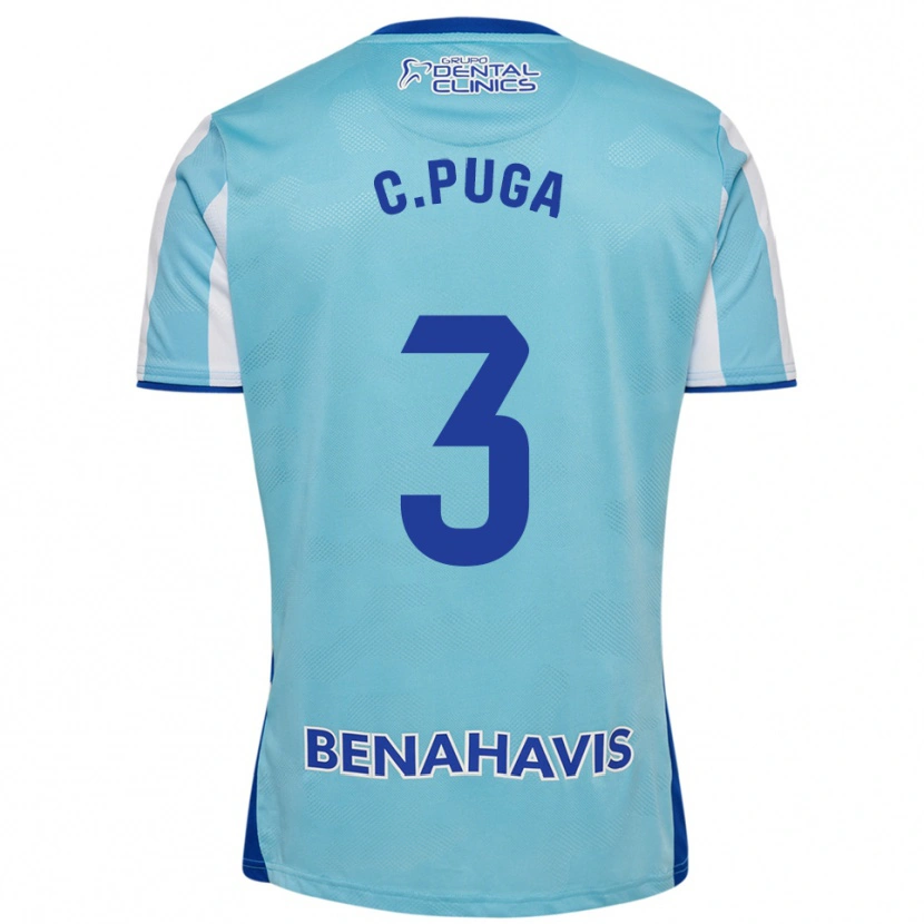 Danxen Dětské Carlos Puga #3 Nebesky Modrá Bílá Domů Hráčské Dresy 2025/26 Dres