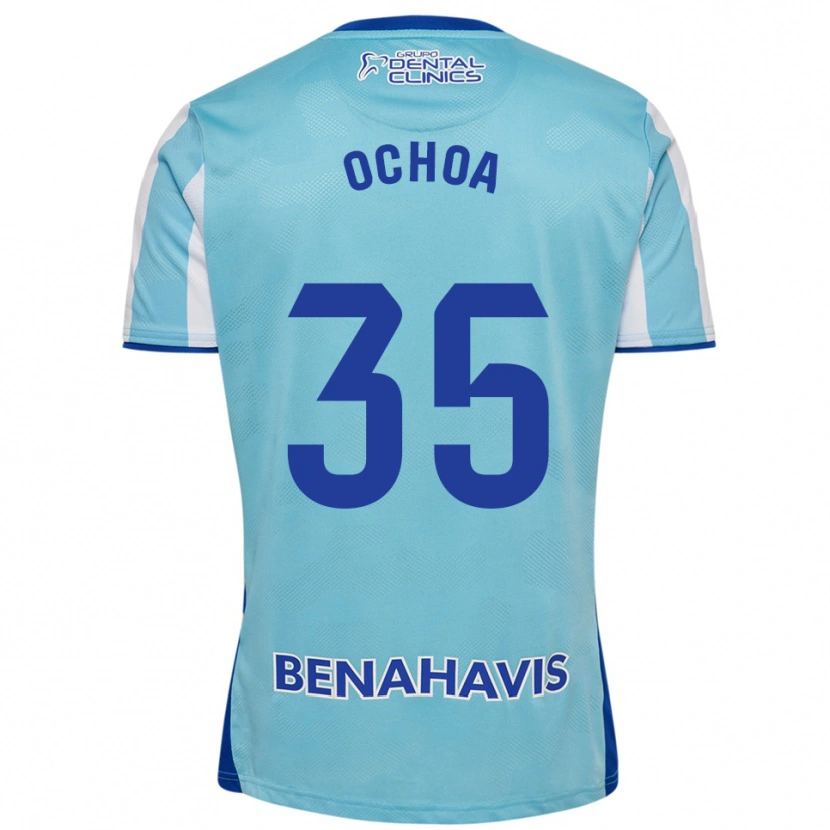 Danxen Dětské Aarón Ochoa #35 Nebesky Modrá Bílá Domů Hráčské Dresy 2025/26 Dres