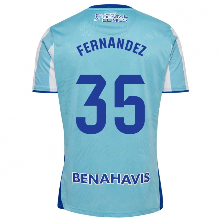 Danxen Dětské Inés Fernández #35 Nebesky Modrá Bílá Domů Hráčské Dresy 2025/26 Dres