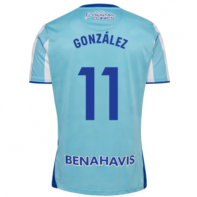 Danxen Dětské Óscar González #11 Nebesky Modrá Bílá Domů Hráčské Dresy 2025/26 Dres