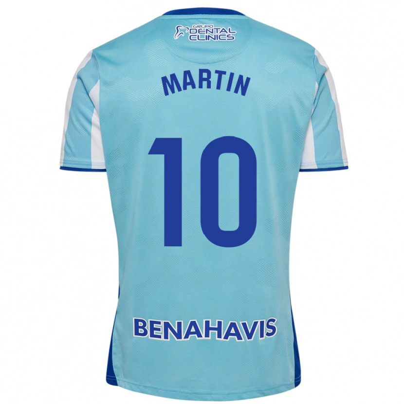 Danxen Dětské Jesús Martín #10 Nebesky Modrá Bílá Domů Hráčské Dresy 2025/26 Dres