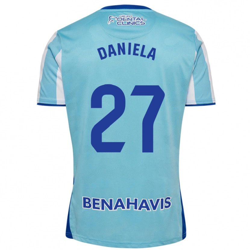 Danxen Dětské Daniela Sáenz Parra #27 Nebesky Modrá Bílá Domů Hráčské Dresy 2025/26 Dres
