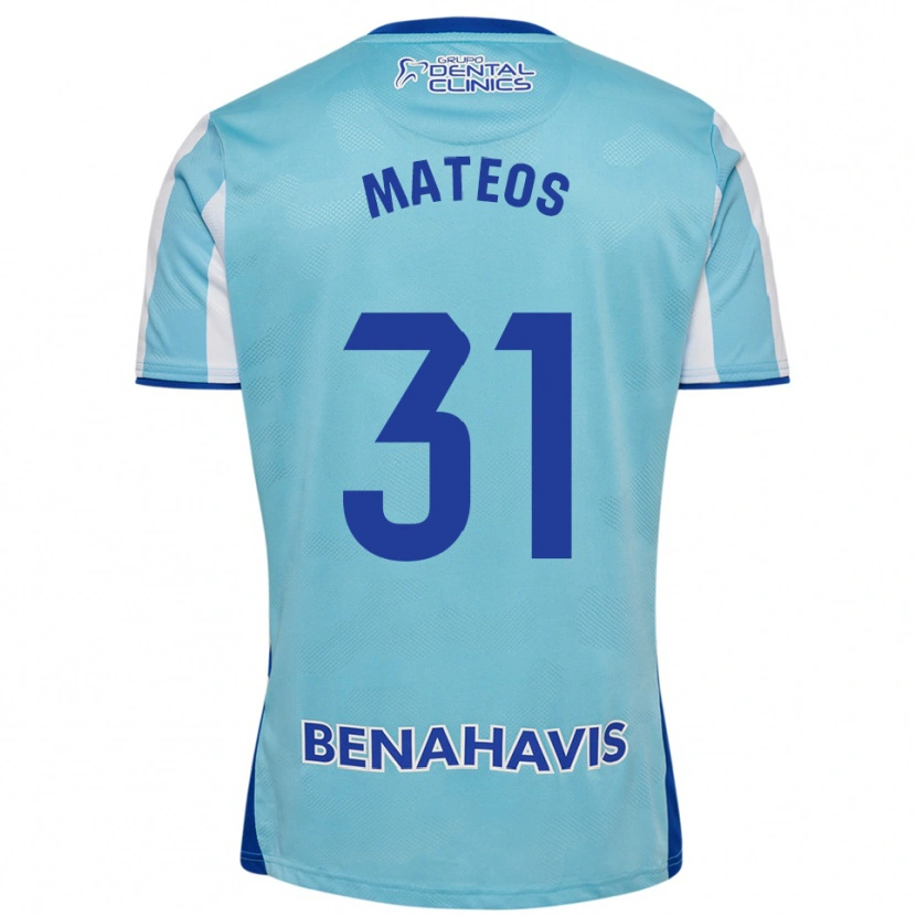 Danxen Dětské Álex Mateos #31 Nebesky Modrá Bílá Domů Hráčské Dresy 2025/26 Dres