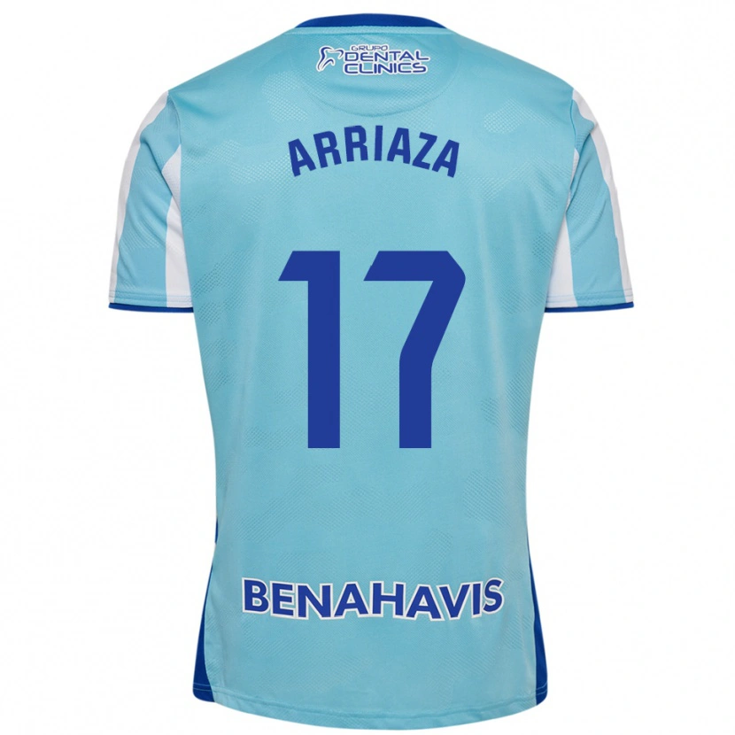 Danxen Dětské Pablo Arriaza #17 Nebesky Modrá Bílá Domů Hráčské Dresy 2025/26 Dres