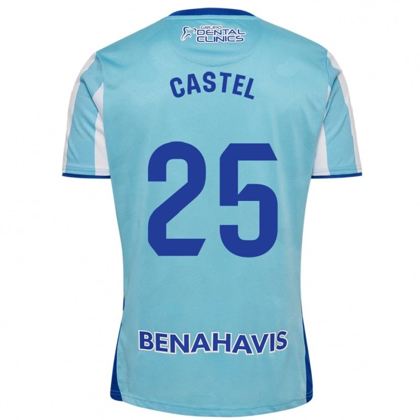Danxen Dětské Sergio Castel #25 Nebesky Modrá Bílá Domů Hráčské Dresy 2025/26 Dres