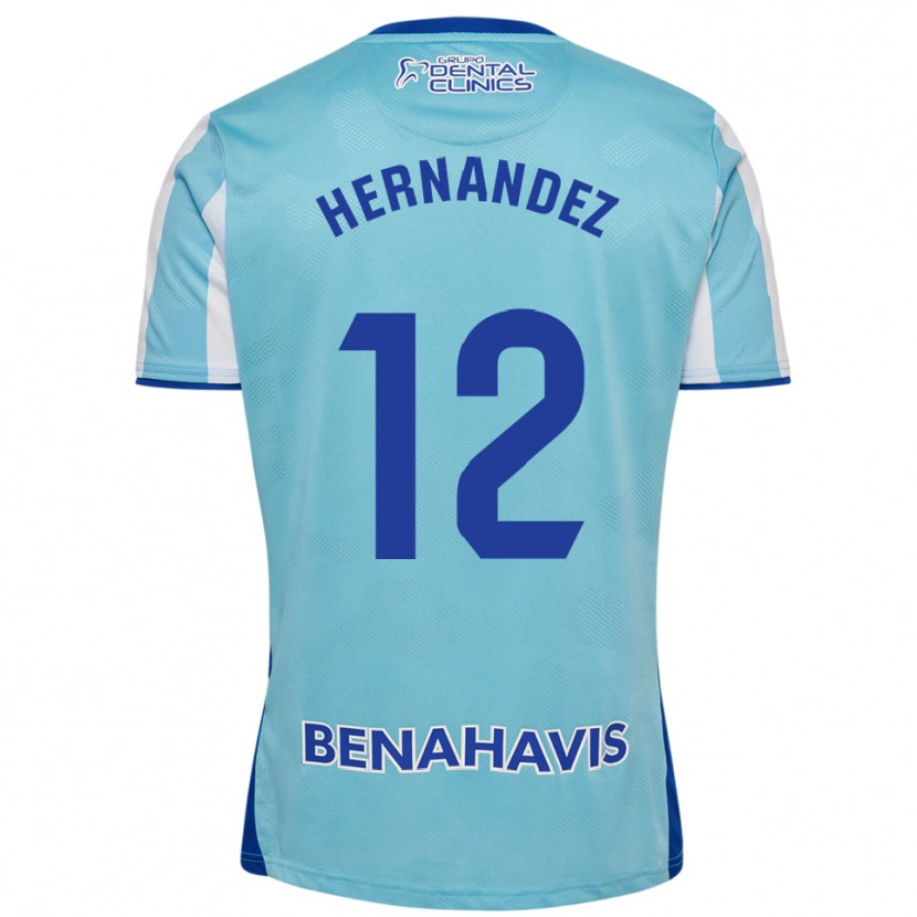 Danxen Dětské Juanma Hernández #12 Nebesky Modrá Bílá Domů Hráčské Dresy 2025/26 Dres