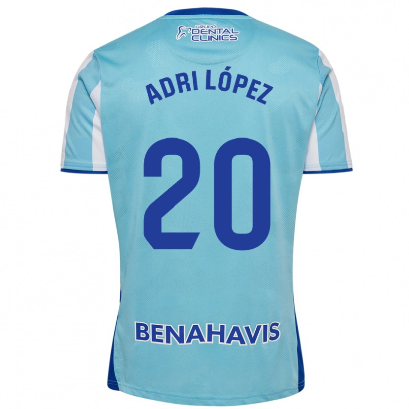 Danxen Dětské Adri López #20 Nebesky Modrá Bílá Domů Hráčské Dresy 2025/26 Dres