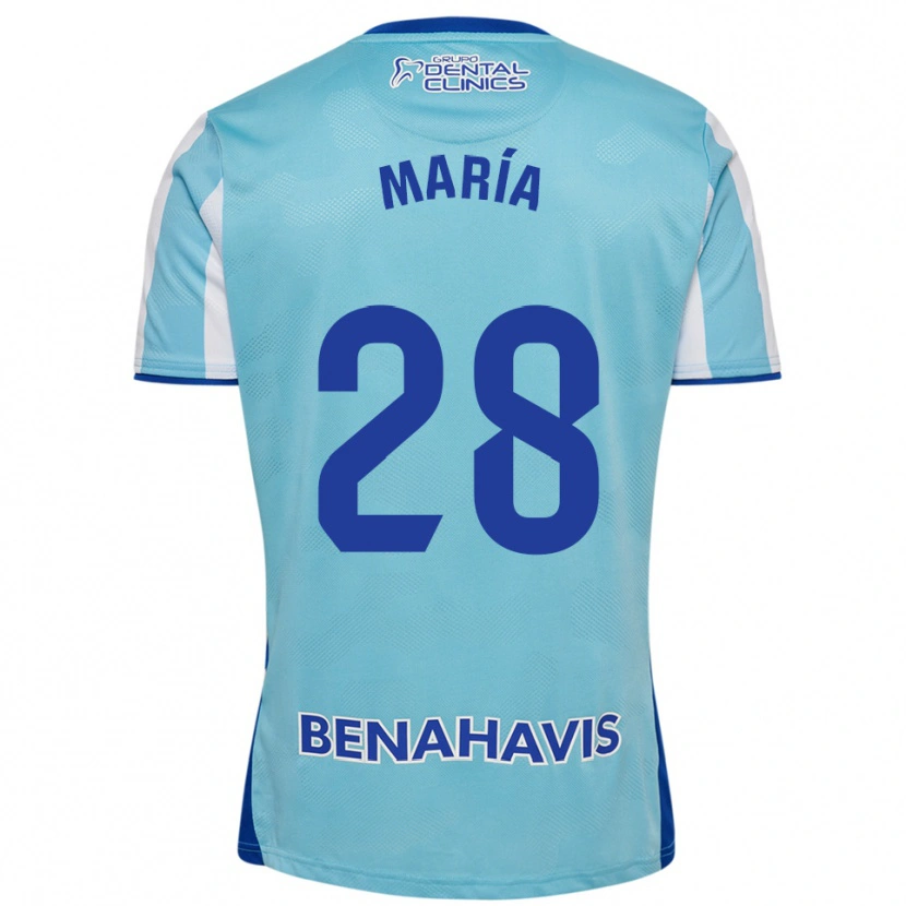 Danxen Dětské María Albacete Pato #28 Nebesky Modrá Bílá Domů Hráčské Dresy 2025/26 Dres