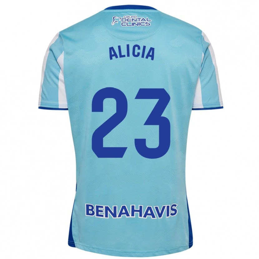 Danxen Dětské Alicia Martínez Quiles #23 Nebesky Modrá Bílá Domů Hráčské Dresy 2025/26 Dres