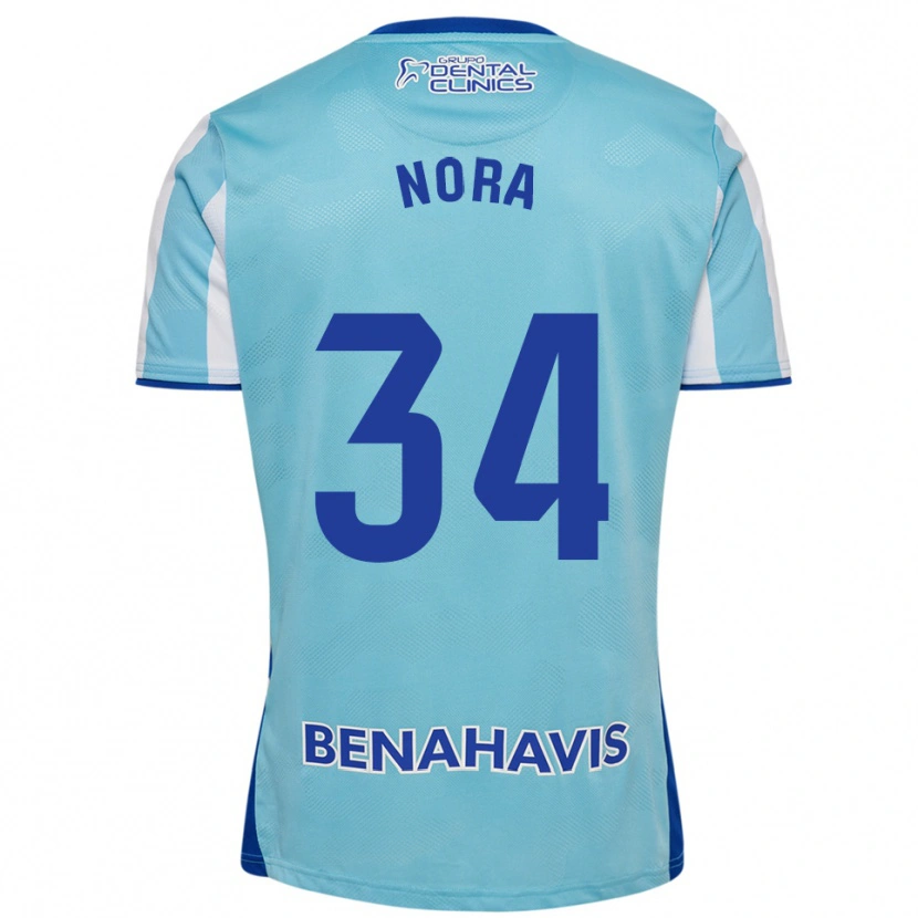 Danxen Dětské Nora #34 Nebesky Modrá Bílá Domů Hráčské Dresy 2025/26 Dres