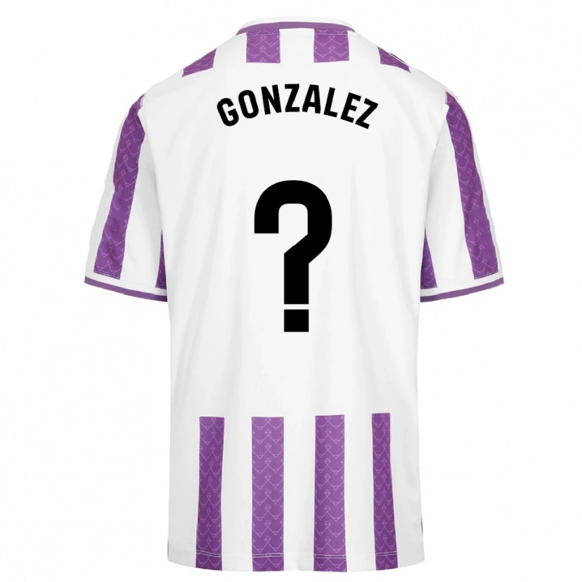 Danxen Dětské Santi González #0 Fialová Bílá Domů Hráčské Dresy 2025/26 Dres
