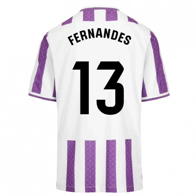 Danxen Dětské Guilherme Fernandes #13 Fialová Bílá Domů Hráčské Dresy 2025/26 Dres