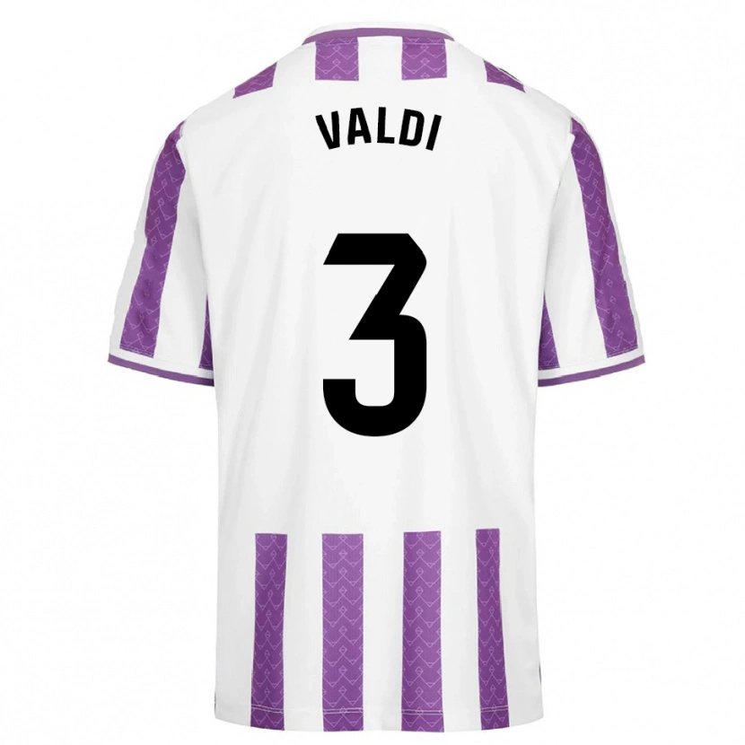 Danxen Dětské Laura Valdivieso Velasco #3 Fialová Bílá Domů Hráčské Dresy 2025/26 Dres