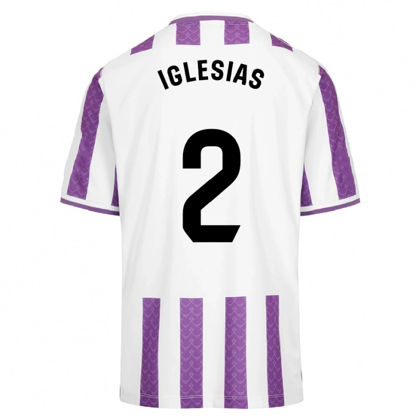 Danxen Dětské Koke Iglesias #2 Fialová Bílá Domů Hráčské Dresy 2025/26 Dres