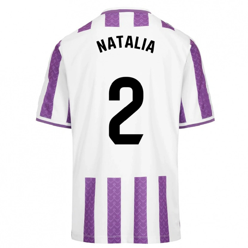 Danxen Dětské Natalia Delgado Calle #2 Fialová Bílá Domů Hráčské Dresy 2025/26 Dres