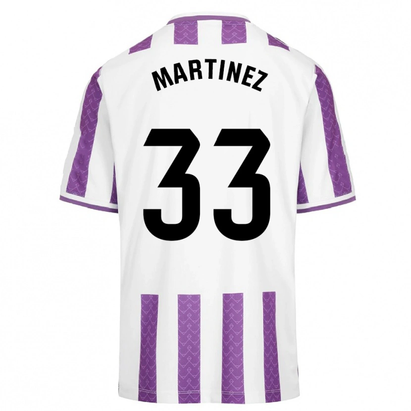 Danxen Dětské Jesús Martínez #33 Fialová Bílá Domů Hráčské Dresy 2025/26 Dres
