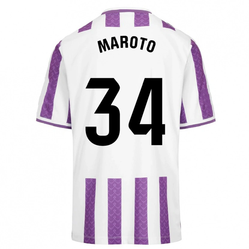 Danxen Dětské Mario Maroto #34 Fialová Bílá Domů Hráčské Dresy 2025/26 Dres