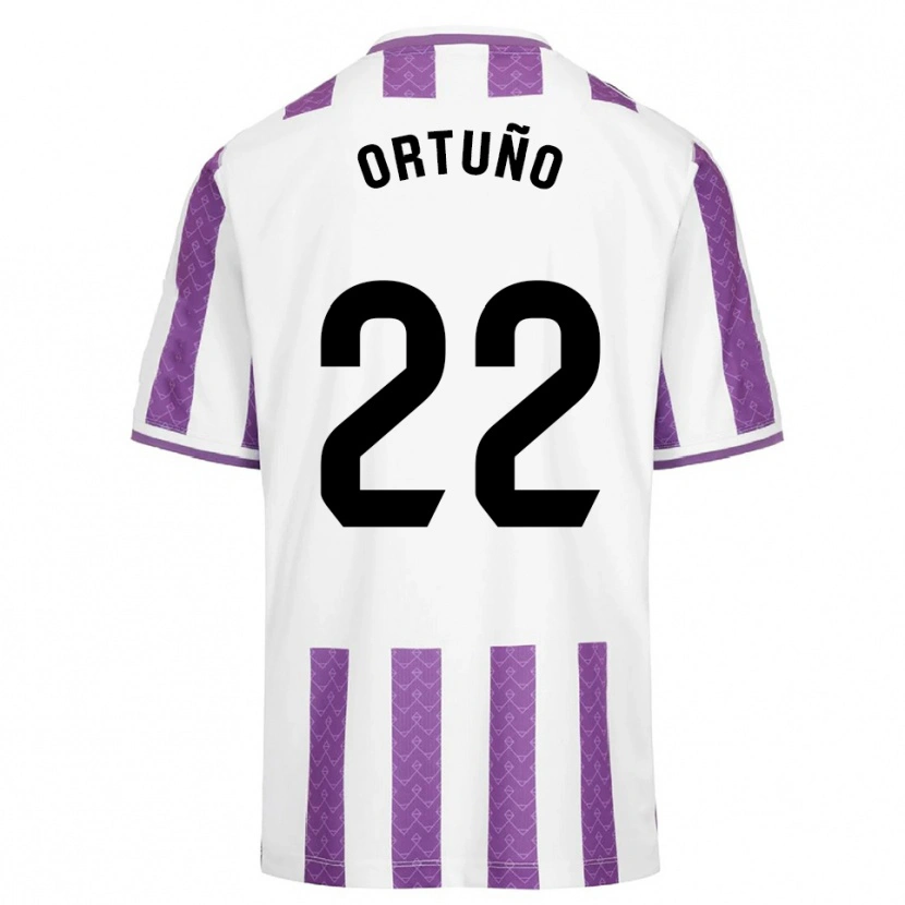 Danxen Dětské Fran Ortuño #22 Fialová Bílá Domů Hráčské Dresy 2025/26 Dres