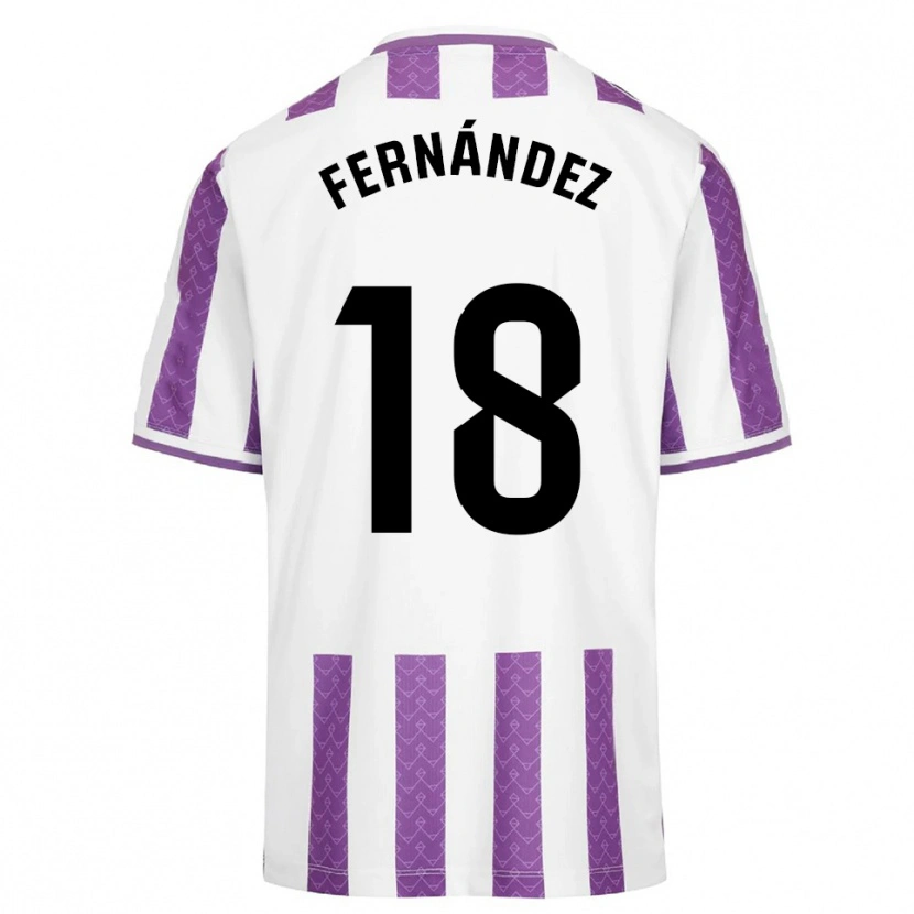 Danxen Dětské Tommy Fernández #18 Fialová Bílá Domů Hráčské Dresy 2025/26 Dres