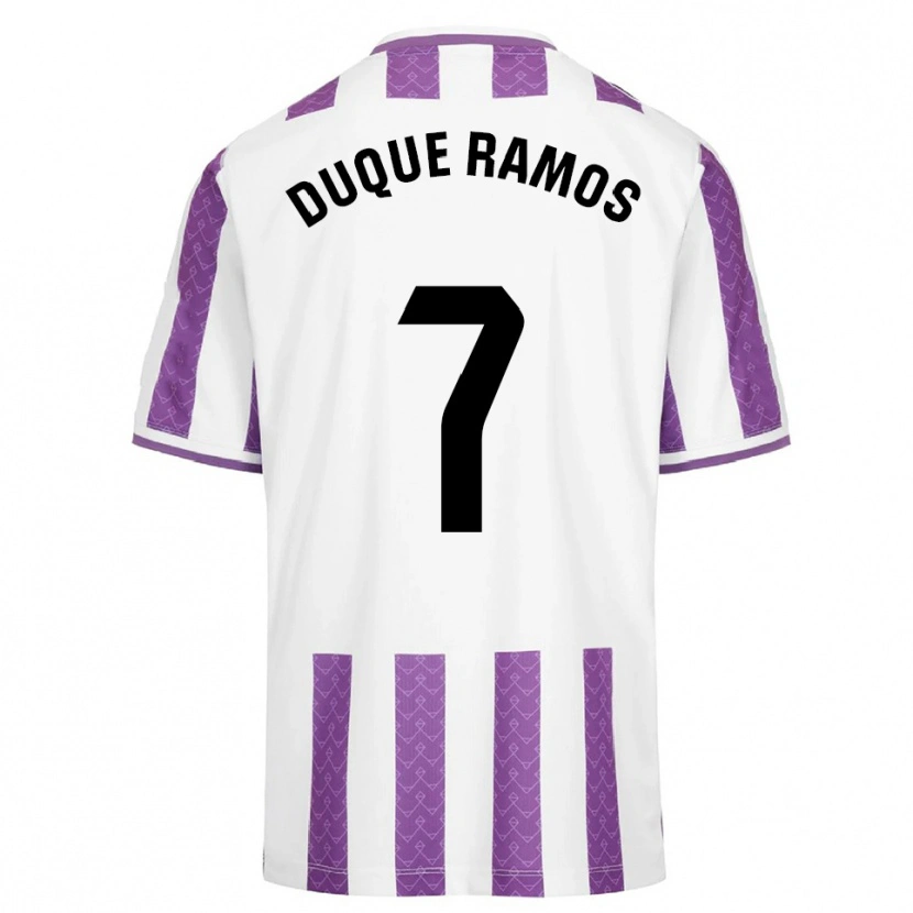 Danxen Dětské Carmen Duque Ramos #7 Fialová Bílá Domů Hráčské Dresy 2025/26 Dres
