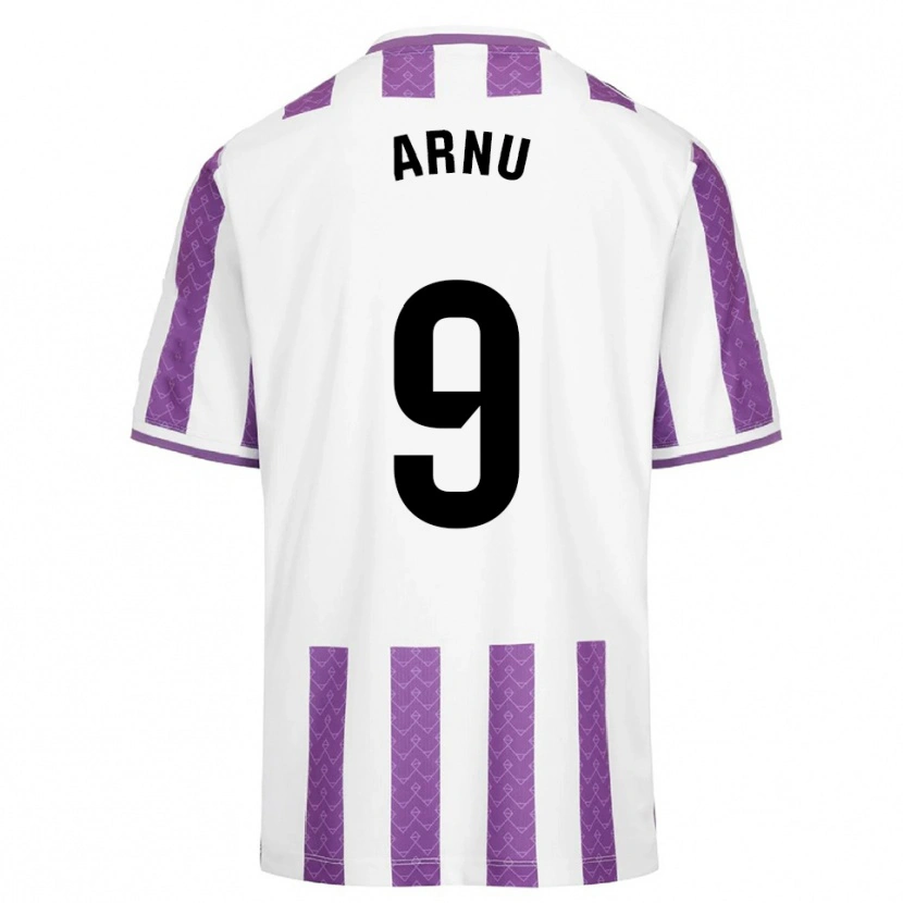 Danxen Dětské Adrián Arnu #9 Fialová Bílá Domů Hráčské Dresy 2025/26 Dres