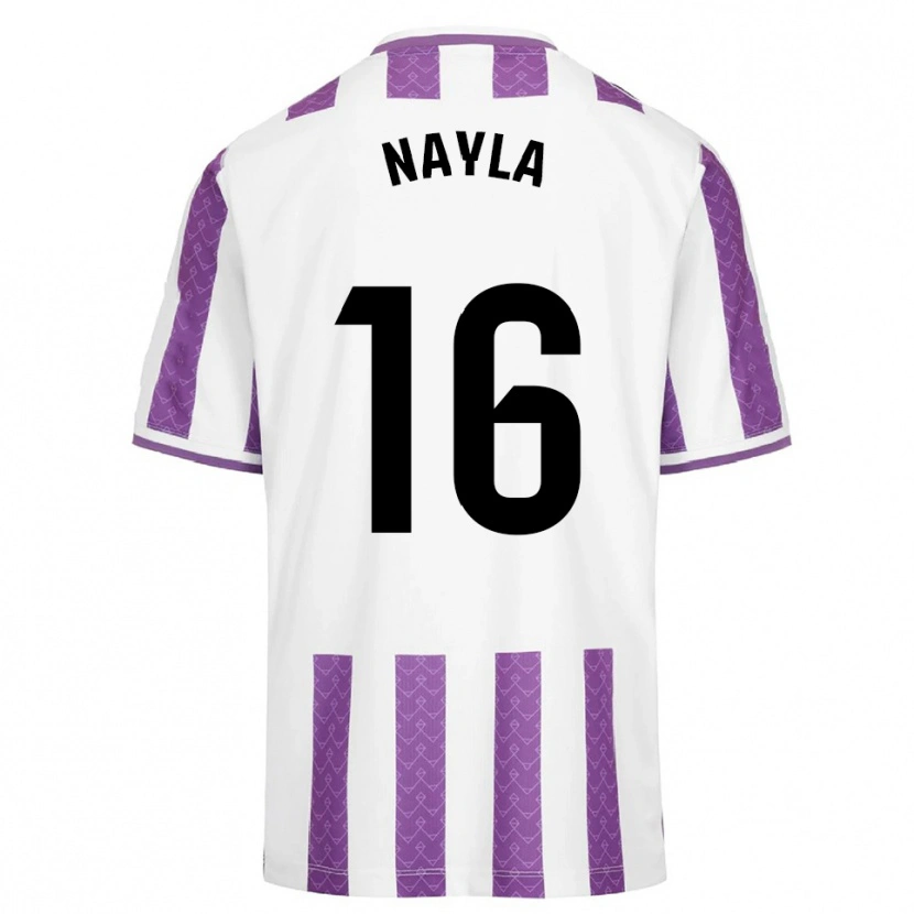 Danxen Dětské Nayla Manrique Pajares #16 Fialová Bílá Domů Hráčské Dresy 2025/26 Dres