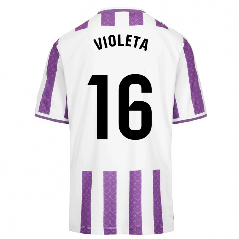 Danxen Dětské Violeta Antón Guerrero #16 Fialová Bílá Domů Hráčské Dresy 2025/26 Dres